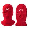 3 Hole Ski Mask Sheisty Mask Knitted Full Face Balaclava Winter Warmer Outdoor Sports Thermal for Men Women Red view 1