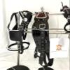 AMAZING HORSE STUFF Black Patent Nylon Driving Harness for Single Horse Cart with White Piping/Trim (Full, Cob, Pony, Shetland & Mini) (Cob) view 4