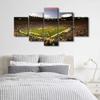 5 Pieces Green Bay Football Canvas Wall Art, American Sports Stadium Lambeau Field Art Prints for Home Wall Decor, Soccer Posters Gift for Men Boys Room Living Room Decor Poster Painting (60"Wx32"H) view 3