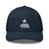 RIVEMUG California Bear and Star Rep Your State Platinum Trucker Hat Embroidered Curved Bill Snapback Baseball Cap Men Women view 2