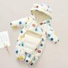 Baby Girl Winter Snowsuit Boys Girls Jumpsuit Outwear Snowsuit Padded Jacket Warm Romper Coat 0-18 (Beige, 6-12 Months) view 2