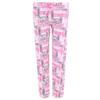 Roll Outta Bed Women's Plus Size Print Sleep Pants, 2X, White view 1
