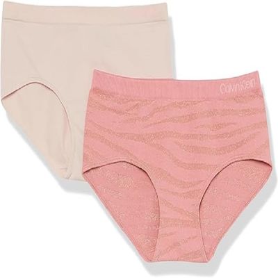 Calvin Klein Girl's Seamless Hipster, 2 Pack