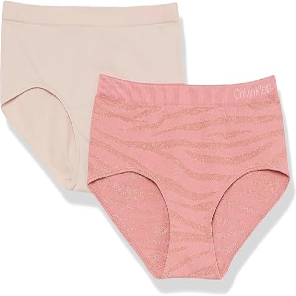 Calvin Klein Girl's Seamless Hipster, 2 Pack