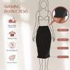 BGDK Stretch Ponti Midi Skirt for Women 27 Inch Length Pencil Skirt with Elastic Waist- Comfortable Fit Pencil Skirt - High Waist Pencil Skirt for Work, Office, Business, Church Black XSmall view 4