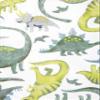 Simple Joys by Carter's Boy's Snug-Fit Footed Cotton Pajamas , Blue/Green Dino, 5T view 2