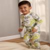 Simple Joys by Carter's Boy's Snug-Fit Footed Cotton Pajamas , Blue/Green Dino, 5T view 3