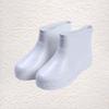 Healifty Wear-resistant and Non-slip Low Canister Rain Shoes 1 Pair Thicken Rain Boots for Women Size 40 White view 2
