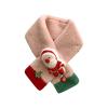 Winter Christmas Plush Shawl Scarf Christmas Ornaments For Children 2 in 1 Protective Scarf (B, One Size) view 1