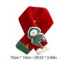 Winter Christmas Plush Shawl Scarf Christmas Ornaments For Children 2 in 1 Protective Scarf (B, One Size) view 3
