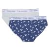 Calvin Klein Girls Modern Cotton 2 Pack Bikini Wildflower/Heather Grey Medium view 2