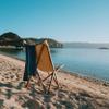 PackTowl Luxe Lightweight Microfiber Camping and Travel Towel, Midnight, Beach view 2