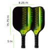 Franklin Sports Pickleball Paddle - Vibe Polypropylene Core Racket - Official USA Pickleball (USAPA) Approved Paddle - Lightweight Pro Racket - Green - 13mm Thick Core view 2
