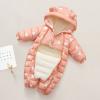 Baby Girl Winter Snowsuit Boys Girls Jumpsuit Outwear Snowsuit Padded Jacket Warm Romper Coat 0-18 (Pink, 3-6 Months) view 3