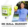 Franklin Sports X-40 Outdoor Pickleballs - Bucket of USA Pickleball (USAPA) Official Pickleball Balls - Bulk Set of Regulation Size Outdoor Pickleballs - Official US Open Ball - Yellow - 36 Bulk Pack view 2