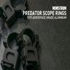 Monstrum Predator High Performance 7075 Aluminum Scope Rings | Picatinny Base | 30 mm | High Profile view 2