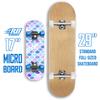 Rude Boyz 17" Micro Complete Skateboard | Maple Wood | ABEC 7 Bearings | Double Kick Concave Deck | Kids Skateboard, Ideal Toddler Cruiser Ages 2-5 view 4