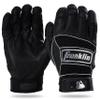Franklin Sports MLB Batting Gloves - Neo Classic II Adult + Youth Batting Gloves Pair - Baseball + Softball Gear - Black + Silver - Adult Small view 1