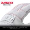 Franklin Sports MLB Batting Gloves - All Weather Pro Adult + Youth Batting Gloves Pair - Cold Weather Gloves - Baseball + Softball Batting Gloves - White + Chrome - Adult Large view 3