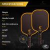 Electrum Pro II Pickleball Paddle USAPA Approved | Carbon Fiber Surface | Polypropylene Honeycomb Core | Best Paddle for Spin and Power | Lightweight view 4