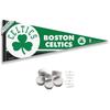 Boston Celtics Pennant Flag and Wall Tack Pads Mounts view 1
