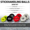 Franklin Sports NHL Hockey Stick Handling Balls - (4) Hockey Training Aids for Stick Handling + Hands Practice - On + Off Ice Equipment - Weighted + Mini Balls for Speed Training view 2