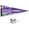 Sacramento Kings Pennant Flag and Wall Tack Pads Mounts view 1