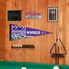 Sacramento Kings Pennant Flag and Wall Tack Pads Mounts view 4