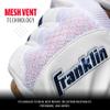 Franklin Sports MLB Baseball Batting Gloves - Shok-Sorb X Batting Gloves for Baseball + Softball - Adult + Youth Padded Non-Sting Pair - White + Navy Chrome - Adult Large view 3