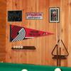Portland Trailblazers Pennant Flag and Wall Tack Pads Mounts view 4