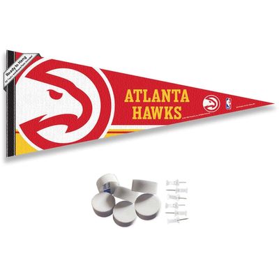 Atlanta Hawks Pennant Flag and Wall Tack Pads Mounts