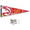 Atlanta Hawks Pennant Flag and Wall Tack Pads Mounts view 1
