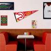 Atlanta Hawks Pennant Flag and Wall Tack Pads Mounts view 3