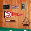 Atlanta Hawks Pennant Flag and Wall Tack Pads Mounts view 4