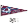Colorado Avalanche Pennant Flag and Wall Tack Pads Mounts view 1