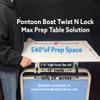 Pontoon Boat Solutions, Pontoon Boat Twist N Lock Max Prep Table view 2