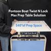 Pontoon Boat Solutions, Pontoon Boat Twist N Lock Max Prep Table view 3