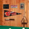 Calgary Flames Pennant Flag and Wall Tack Pads Mounts view 4