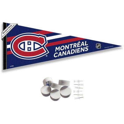 Montreal Canadiens Pennant Flag and Wall Tack Pads Mounts