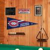 Montreal Canadiens Pennant Flag and Wall Tack Pads Mounts view 4