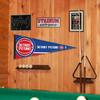 Detroit Pistons Pennant Flag and Wall Tack Pads Mounts view 4