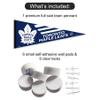 Toronto Maple Leafs Pennant Flag and Wall Tack Pads Mounts view 2