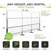 6 in 1 - Multi Sport Net - Pickleball Net, Badminton Net, Tennis Net, Outdoor Volleyball Net for Backyard - Regulation Size 22ft & Half Court 11ft - Patented Portable Pickleball Net & Driveway Nets view 2
