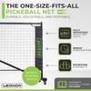 6 in 1 - Multi Sport Net - Pickleball Net, Badminton Net, Tennis Net, Outdoor Volleyball Net for Backyard - Regulation Size 22ft & Half Court 11ft - Patented Portable Pickleball Net & Driveway Nets view 4
