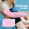 YESLIFE Pink UPF 50 Cooling Sports Arm Sleeve for Women, Men & Kid, UV Sun Protection Arm Sleeves for Men & Women - Tattoo Cover Up view 2