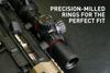 Monstrum Predator High Performance 7075 Aluminum Scope Rings | Picatinny Base | 30 mm | Medium Profile view 3