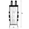 Franklin Sports Basketball Defender Dummy - Basketball Training Practice Equipment - Practice Defender with Detachable Arms for Shooting Dribbling Drills - Large 7' x 2' Foot Dummy - Black view 2
