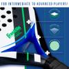 Franklin Sports Padel Racket - Aurora - Carbon Fiber Padel Paddle with Foam Core + MAX Grit Surface - Pop Tennis Racket - 365g - Premium Performance for Intermediate + Advanced Players - Blue view 4