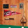Carolina Hurricanes Pennant Flag and Wall Tack Pads Mounts view 4