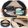 Leaper Girls Crossbody Purses 2 PCS Floral Messenger Bag Canvas Crossbody Bag and Purse Set for Women Floral Black view 2